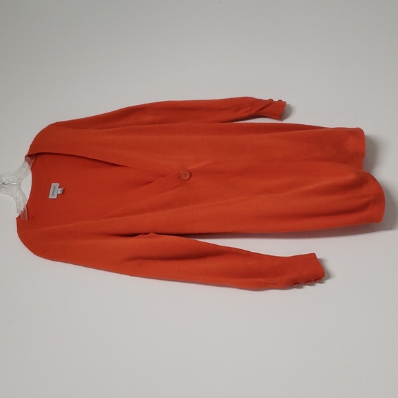 Avenue lightweight orange cardigan sweater - Picture 2 of 14